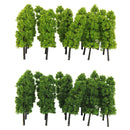 80Pc Plastic Green Trees Train Railways Park Architecture 1/150 1/200 1/250
