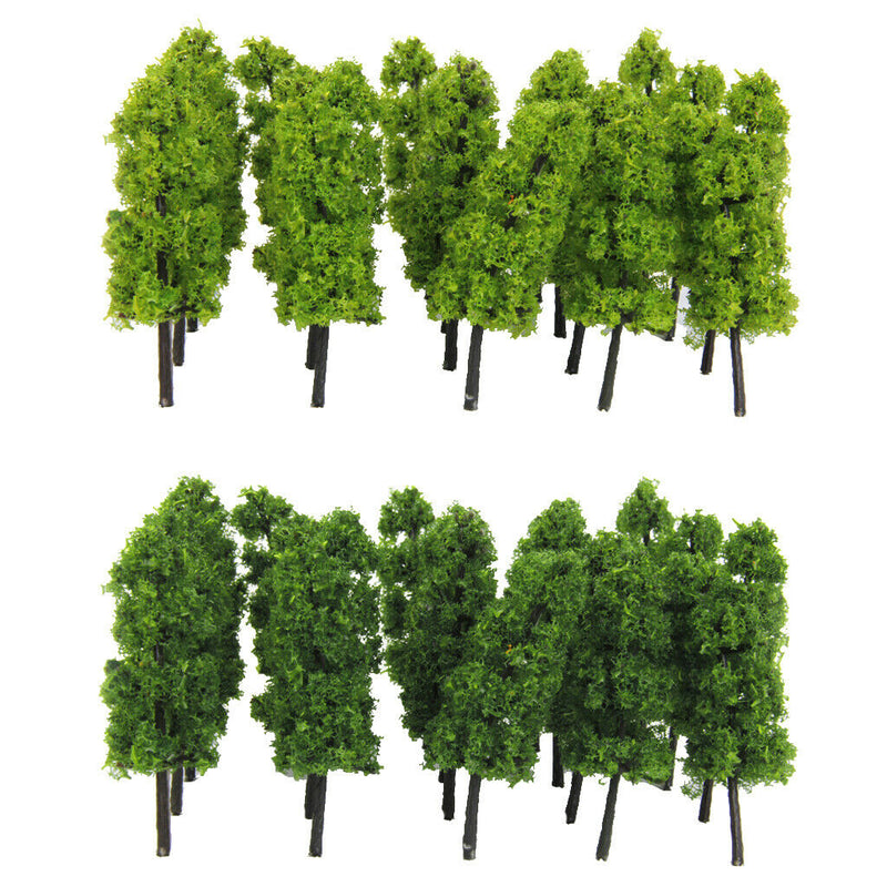 80Pc Plastic Green Trees Train Railways Park Architecture 1/150 1/200 1/250
