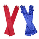 2 Pairs Women Long Satin Gloves Opera Costume Bridal Wedding Party Prom Gift