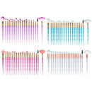 20Pcs/Set Professional Complete Diamond Beauty Makeup Brushes Eyebrow Eyesh