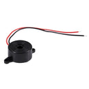5 Pcs DC 3-24V 85dB Sound Electronic Buzzer Alarm Black 23 x 12mm