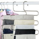 Multi-Functional S-Type Stainless Steel Trouser Rack Traceless Non-Slip Stor OZ