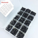 500 Pcs Grade 12.9 Black M3 M4 M5 Inner Hex Socket Head Cap Screws Assortme