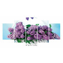 Violet 5D DIY Full Drill Diamond Painting Crafts 5-pictures Combination Kit