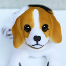 PRO,Car Vehicle Interior Ornament White Bobbing Head Nodding Dog White R8Y0