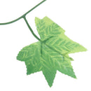 5 Pcs Green Plastic Simulated Vine Plant Leaf Wall Hanging Ornament 2M D4C8