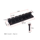 Zinc Alloy Guitar 6 Strings Saddles Bridge Tailpiece for Eelctric Guitar Cigar