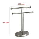 Double Hand Towel Tree,2 Towels Holder and Accessories Stand for Bathroom V