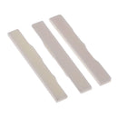 3x Ukulele Bridge Saddles Bone Carved Replacement Parts for Guitar Uke Parts