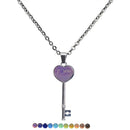 Magic Mood Stone Color Change Key Necklace fashion jewelry unisex