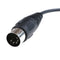 1x DIN 5 Pin Din MIDI Male Plug To 3.5mm Male Stereo Jack Audio Cable 50cm0.5mTO