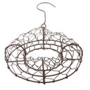 21cm Iron Frame Wire Wreath Succulent Pot Metal Planter Iron Plant Basket,
