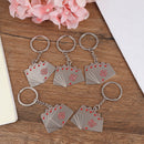 Personality keychain royal card keyring metal  jewelry women men car accessory