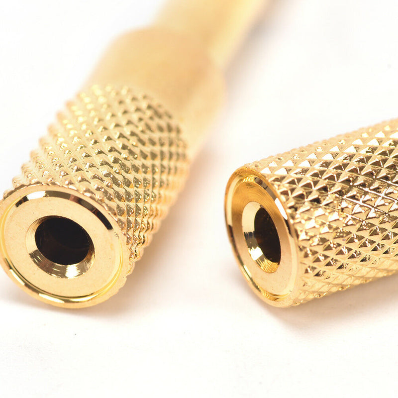 2Pcs 6.5mm To 3.5mm Female to Male Headphone Stereo Audio Jack Adapter Plug3C