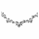 Korea Style Wedding Jewelry White Butterfly Shaped Crystal Rhinestone Imita M4N1