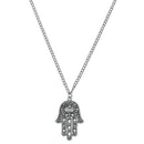 Necklace pendant chain Kabbalah Hamsa Fatima Hamsa Mauvals to hand eye long U9K5
