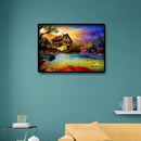 Cabins in the Woods 5D DIY Full Round Diamond Painting Landscape Craft Art
