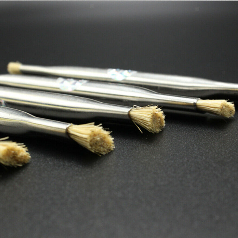 3pcs Dual Head Brush Dust Cleaner Tools, PCB Cleaning Repair Kit