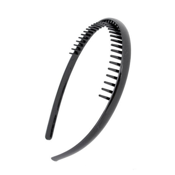 Mens Toothed Sports Football Soccer Headband Hair Band Black Portable Gift LJ