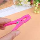 24Pcs Laundry Clothes Pins Hanging Pegs Clips Plastic Hanger Racks ClothespOZ