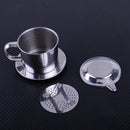 Stainless Steel Vietnamese Coffee Drip Filter Cup Phin Maker Infuser Press Sieve