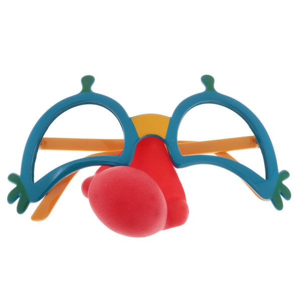 Funny Clown Red Nose Party Glasses Eyewear Costume Hallowmas Fancy Dress