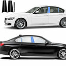 6Pcs Car Window Trim Pinano Cover/Black Pillar Posts For BMW 3Series 2013-2017