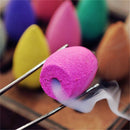 45xNatural Bullet Sandalwood Fragrance Incense Backflow Cones Tower Buddhism lia