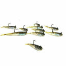 Lot 5Pcs Soft Bait Lead Head Fish Lures Bass Fishing HOT.~ Sharp Tackle Hoo D7Z7