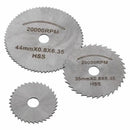 7 pcs HSS Circular Wood Cutting Saw Blade Discs Extension Rods for Rotary T H3R9