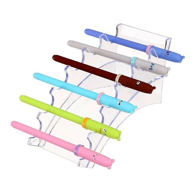 Acrylic Pen Holder Display Stand Clear Makeup Brush Rack Organizer Holder f N2Z3