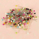 100X Dress Wedding Crafts Round Head Straight Sewing Needle Pin Corsage SH Q4K3