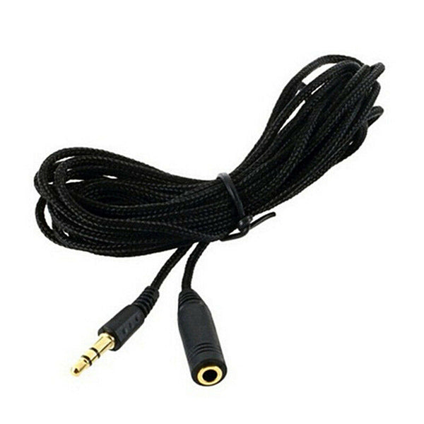5M 16ft 3.5mm Stereo Audio Aux Headphone Cable Extension Cord Male to FemaleP TO