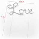 Letter Love-Pattern Cake Topper Decoration for Wedding/Engagement/Birthday  K4Y8
