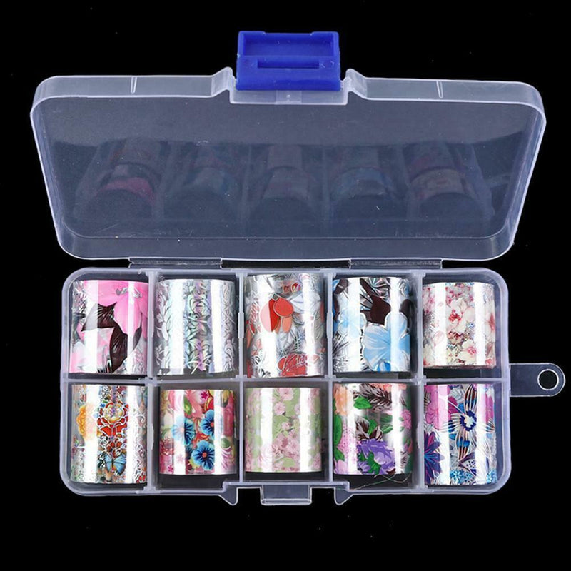 Flower Transfer Manicure Decor Nail Foil Nail Art DIY Stickers Holographic  Top