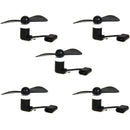 Portable 2 in 1 Cell Phone Mini Electric Fan Cooling Cooler 5Pcs
