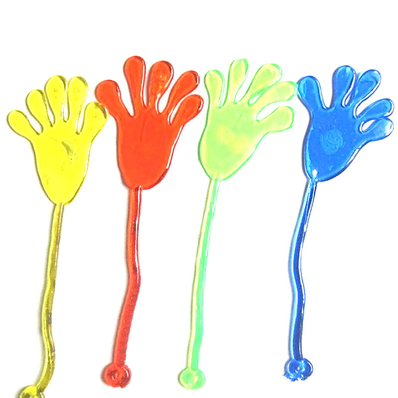 10pcs/Bag Sticky Hands Party Favor Palm Toys Novelties Gift