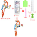 DIY Parrot Diamond Painting Luminous Light Switch Stickers Home Wall Decals