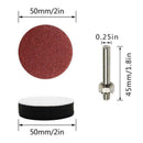 2 inch 100PCS Sanding Discs Pad Kit for Drill Grinder Rotary Tools with Bac