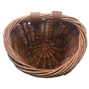 16 Inch Sturdy Front Handlebar Hand-Woven Bicycle Basket Pannier Children Retro