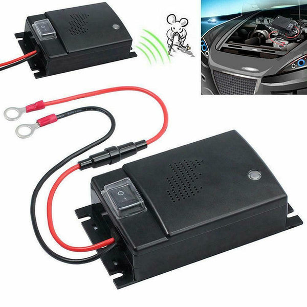 Ultrasonic Mouse Repeller Car Vehicle Rat Rodent Pest Animal Deterrent 12V