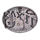 Texas Long Bull Horn Belt Buckle Western Cowboy  Novelty Belt Buckles Vint OZ