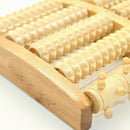 5 Roller Stress Relax Pain Relief Yoga Portable Foot Massager Wooden Elderly