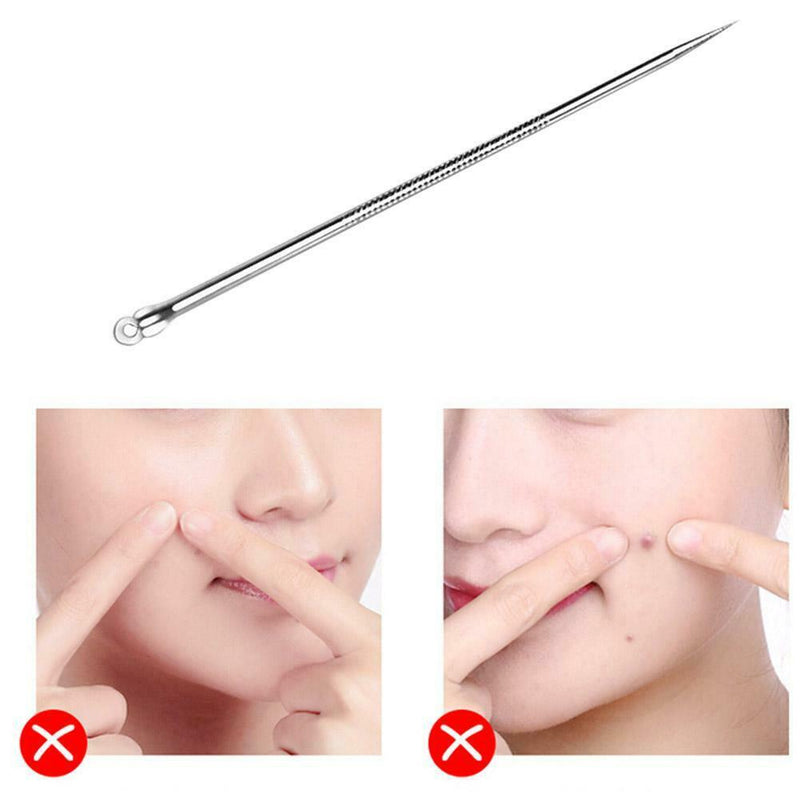 Stainless Steel Blackhead Remover Needle Acne Comedone Pimple Extractor hv2n