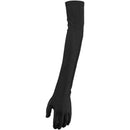 5X(Lady Satin Gloves Formal Party Festival Long Black V5V2)