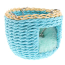 Hanging Wicker Basket Chew Treat Hammock with Cozy Mat for Rabbit Hamster Guinea