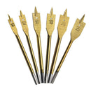 6pcs/Set Titanium Coating Hex Shank Spade Bits Flat Boring Bit Wood Drill B D3E2