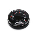 1Pc x Portable Black Thermometer Plastic Round Pointer Temperature Sensor Tool3C