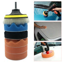 7pcs 5 inch Polishing Buffing Pads with M14 Drill Adapter for Car Polisher