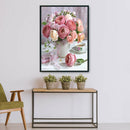 11CT Cross Stitch Kit Rose Vase Printed Embroidery DIY Art Sets (SZX06)